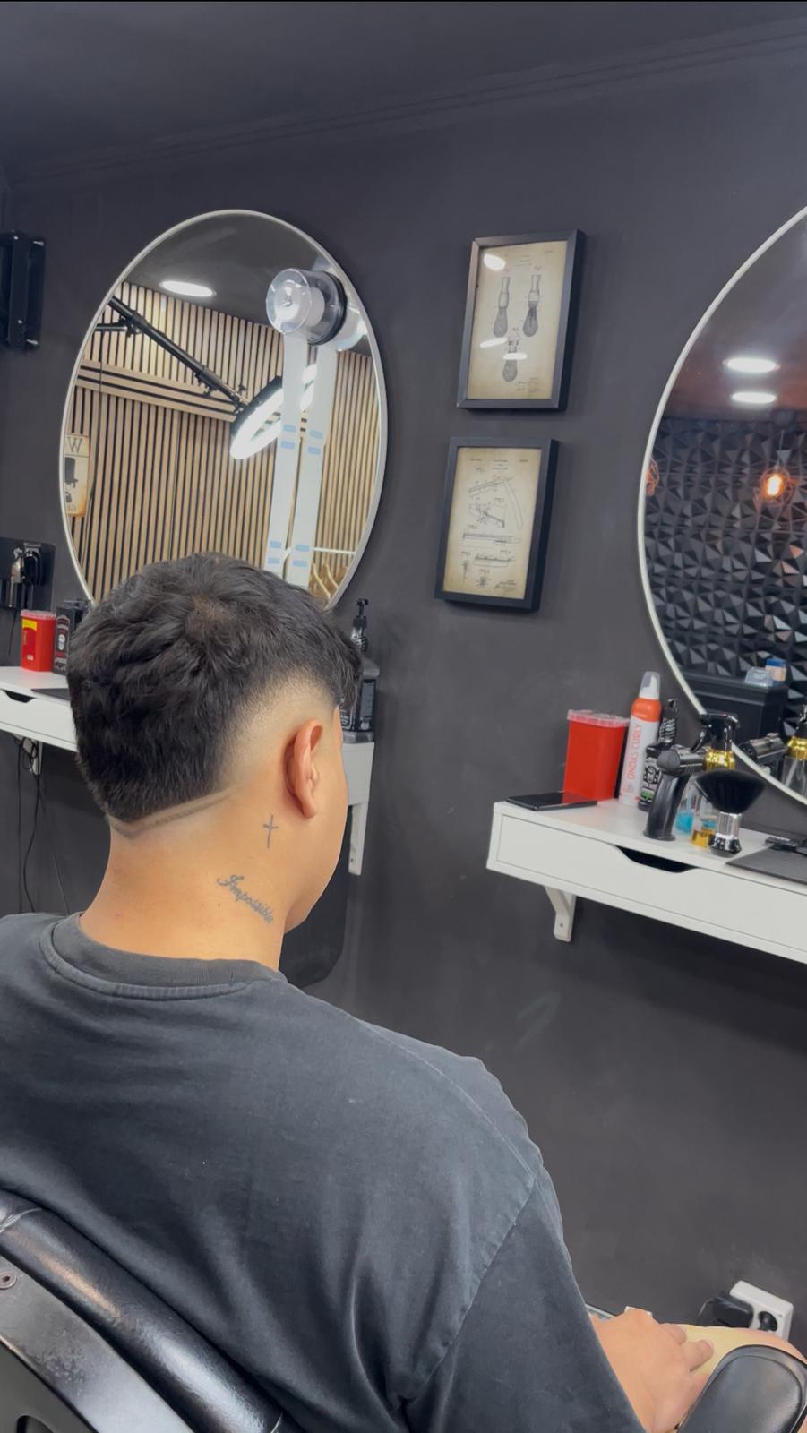 Fade limpio vista posterior
